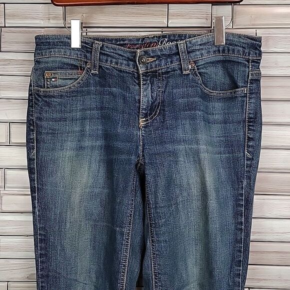 Tommy Hilfiger Freedom bootcut blue denim jeans Size 6S - Picture 3 of 13